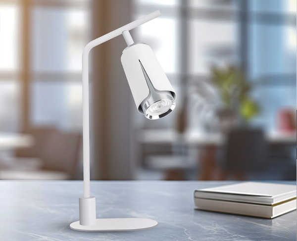 Lampy stołowe Flower White Chrome