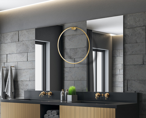 Lampy ścienne Saturno Gold