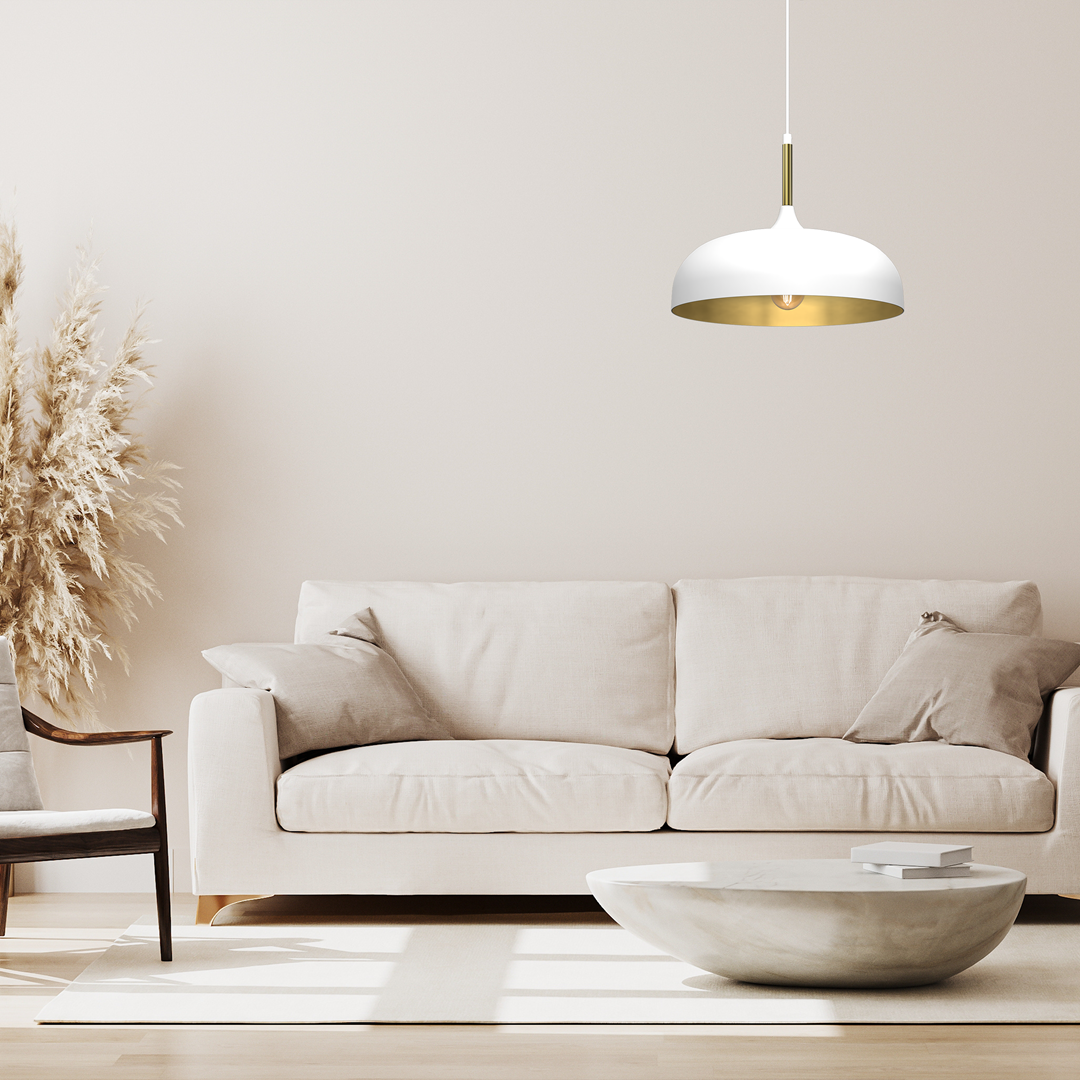 Lampa MiLAGRO Lincoln White/Gold