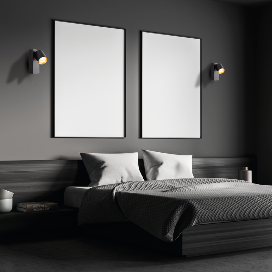 Czarne kinkiety MiLAGRO Andy